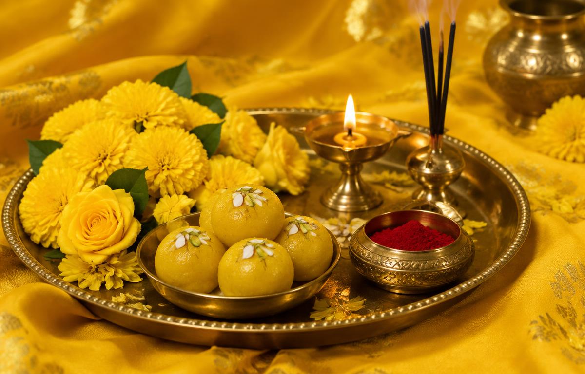 Why Yellow Matters in Maa Baglamukhi Puja